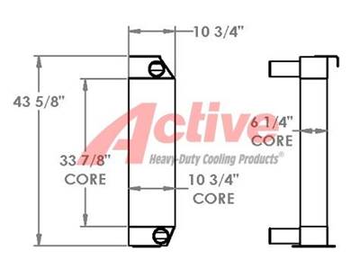 Caterpillar D6R Charge Air Cooler (ATAAC)