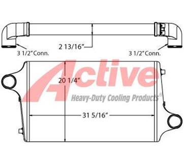 Freightliner Motorhome Charge Air Cooler (ATAAC)
