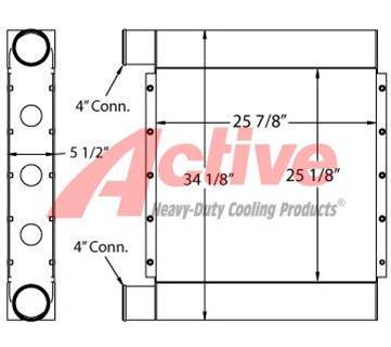 Grove TMS800E Charge Air Cooler (ATAAC) for a Grove Crane TMS800E