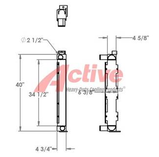 John Deere 650H Charge Air Cooler (ATAAC)