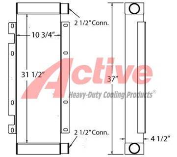 John Deere 944B Charge Air Cooler (ATAAC)