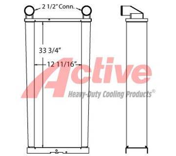 John Deere CTS Charge Air Cooler (ATAAC) for a John Deere CTS Combine