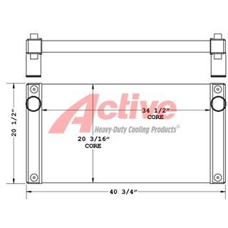 Kawasaki 115 Charge Air Cooler (ATAAC) for a Kawasaki 115 Loader