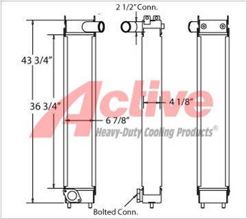 Komatsu PC160 Charge Air Cooler (ATAAC)