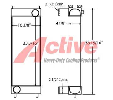 Komatsu PC228US-3 Charge Air Cooler (ATAAC)