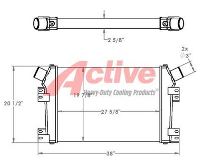 Komatsu PC300LC-7 Charge Air Cooler (ATAAC)