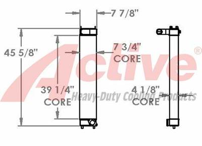 Komatsu PC308US LC-3E0 Charge Air Cooler (ATAAC) for a Komatsu PC308USLC-3E0