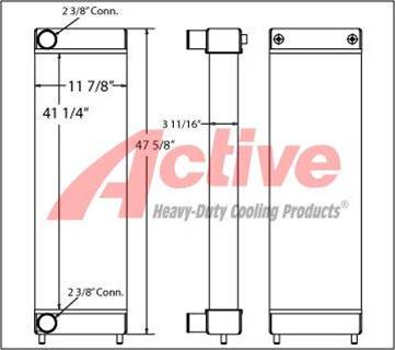 Komatsu PC430-6 Charge Air Cooler (ATAAC)