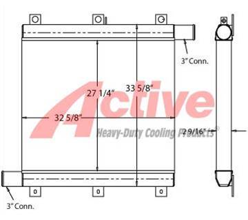 Komatsu PC490LC-10 Charge Air Cooler (ATAAC)