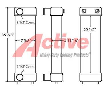 Komatsu WA200-6 Charge Air Cooler (ATAAC)