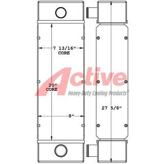 Kubota V3307 Charge Air Cooler (ATAAC)