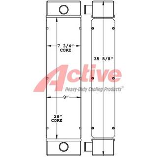 Kubota V3800 Charge Air Cooler (ATAAC)
