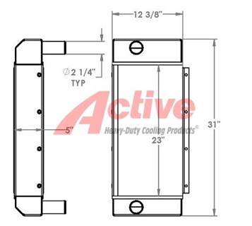Roadrunner Hay Squeeze Charge Air Cooler (ATAAC)