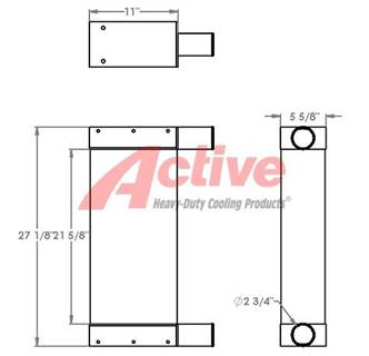 Sennebogen 830 Charge Air Cooler (ATAAC) for a Sennebogen 830 Matrial Handler