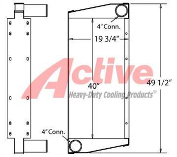Newell Motorhome Charge Air Cooler  280021, 280021R, NEWDAC510A, DURNEWDAC510A,