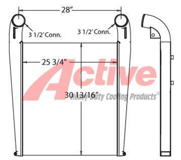 International Charge Air Cooler (ATAAC) for a International STX325