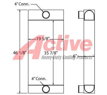 TCE Compactor Charge Air Cooler  280142, 280142N, 23427200