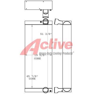 BOMAG Charge Air Cooler (ATAAC) for a Bomag 1172RB-4 Wheel Loader Trash Compactor