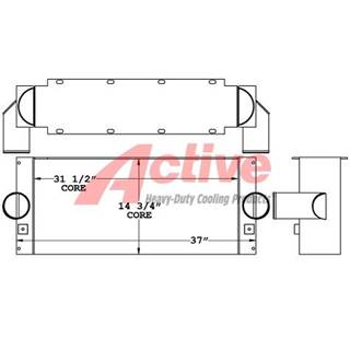 SMEAL Charge Air Cooler (ATAAC) for a Smeal Fire Truck
