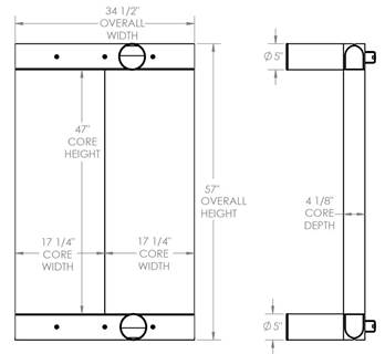 Bandit 3590 Charge Air Cooler