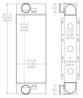 Grove RT9130E Crane Charge Air Cooler

OE Numbers:
280572
280572N
90015455