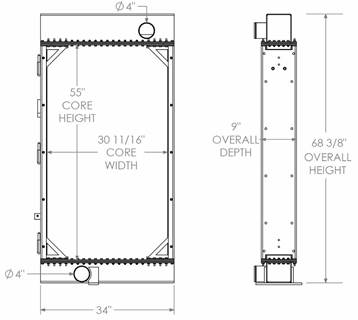 Morbark Chipper Charge Air Cooler

OE Numbers:
280590
280590N