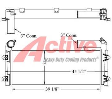 Volvo EC240B Charge Air Cooler (ATAAC) for a Volvo Ce EC240B