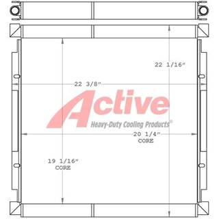 Case 580 Cooling Assembly