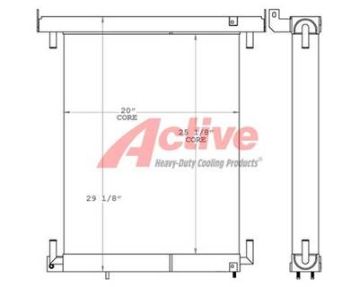 Caterpillar 416E Cooling Assembly