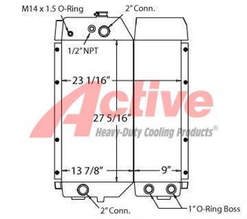 Caterpillar D5G Cooling Assembly for a Caterpillar D5G TRACTOR