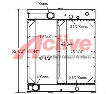 Detroit 475 HP Cooling Assembly for a Detroit Diesel 475 HP