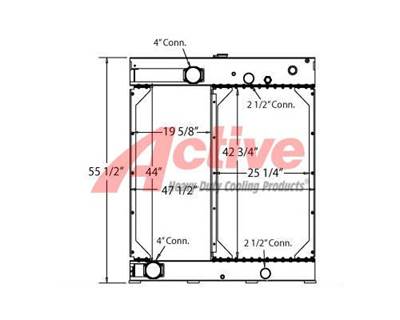 Detroit 475 HP Cooling Assembly for a Detroit Diesel 475 HP