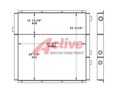 Gardner Denver 125HP Rotary Screw Compressor Cooling Assembly