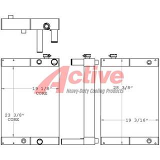 John Deere 244J Cooling Assembly