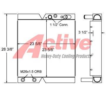 John Deere 304J Cooling Assembly