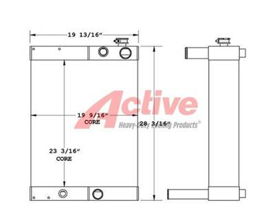 John Deere 344J Cooling Assembly
