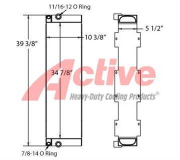 John Deere 450J Cooling Assembly
