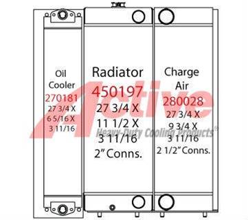 Komatsu WA150 Cooling Assembly
