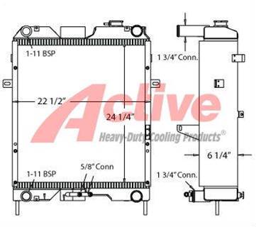 Komatsu WB146-5 Cooling Assembly for a Komatsu WB146-5 Backhoe Loader