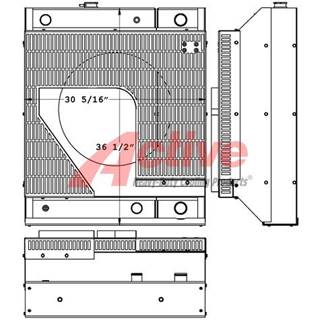 Kubota V3800 Cooling Assembly