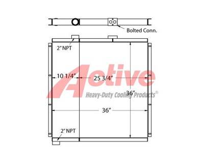 Sullivan-Palatek 100 HP Compressor Cooling Assembly for a Sullivan Palatek 100 HP Compressor