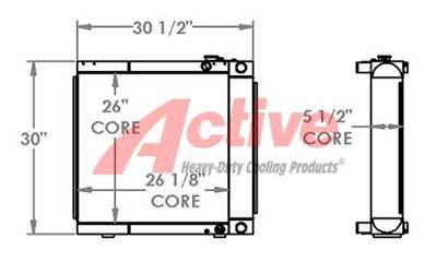 Takeuchi TL12 Cooling Assembly for a Takeuchi TL12 High Flow Skid Steer