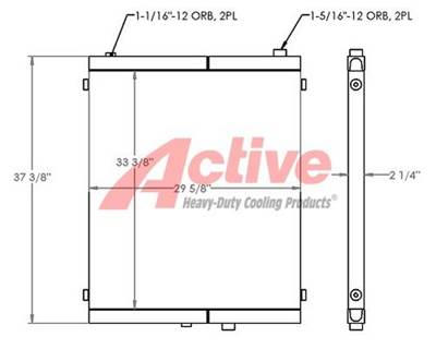 Terex RT450 Cooling Assembly