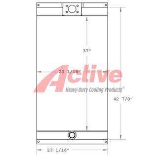 AL-JON ADV 525 Engine Oil Cooler for a Aljon ADV 525 Landfill Compactor