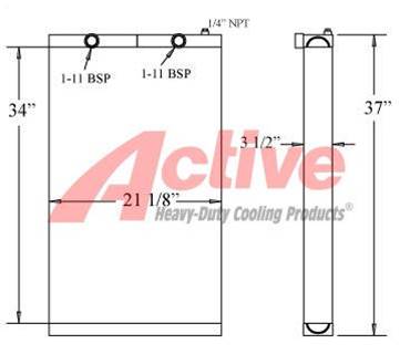 Atlas Copco Engine Oil Cooler