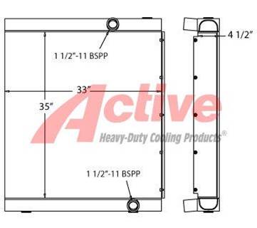 BOMAG MPH122 Engine Oil Cooler