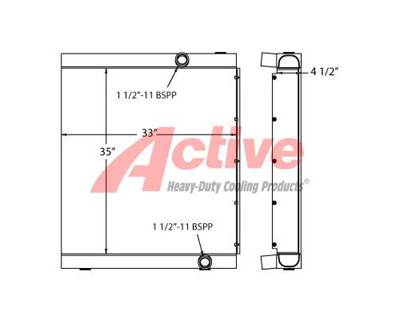 BOMAG MPH122 Engine Oil Cooler