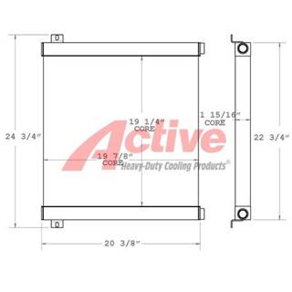 Bobcat 2400 Engine Oil Cooler for a Bobcat 2400 Wheel Loader