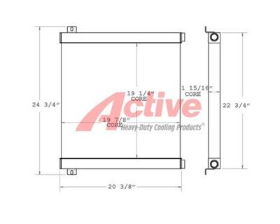 Bobcat 2400 Engine Oil Cooler for a Bobcat 2400 Wheel Loader