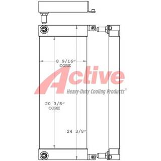 Bobcat S100 Engine Oil Cooler for a Bobcat S100 Skidsteer